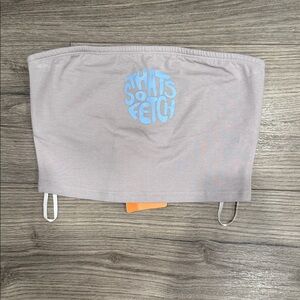 That’s So Fetch Beckham Bandeau Top Grey Women’s Tube Top Size Extra Small